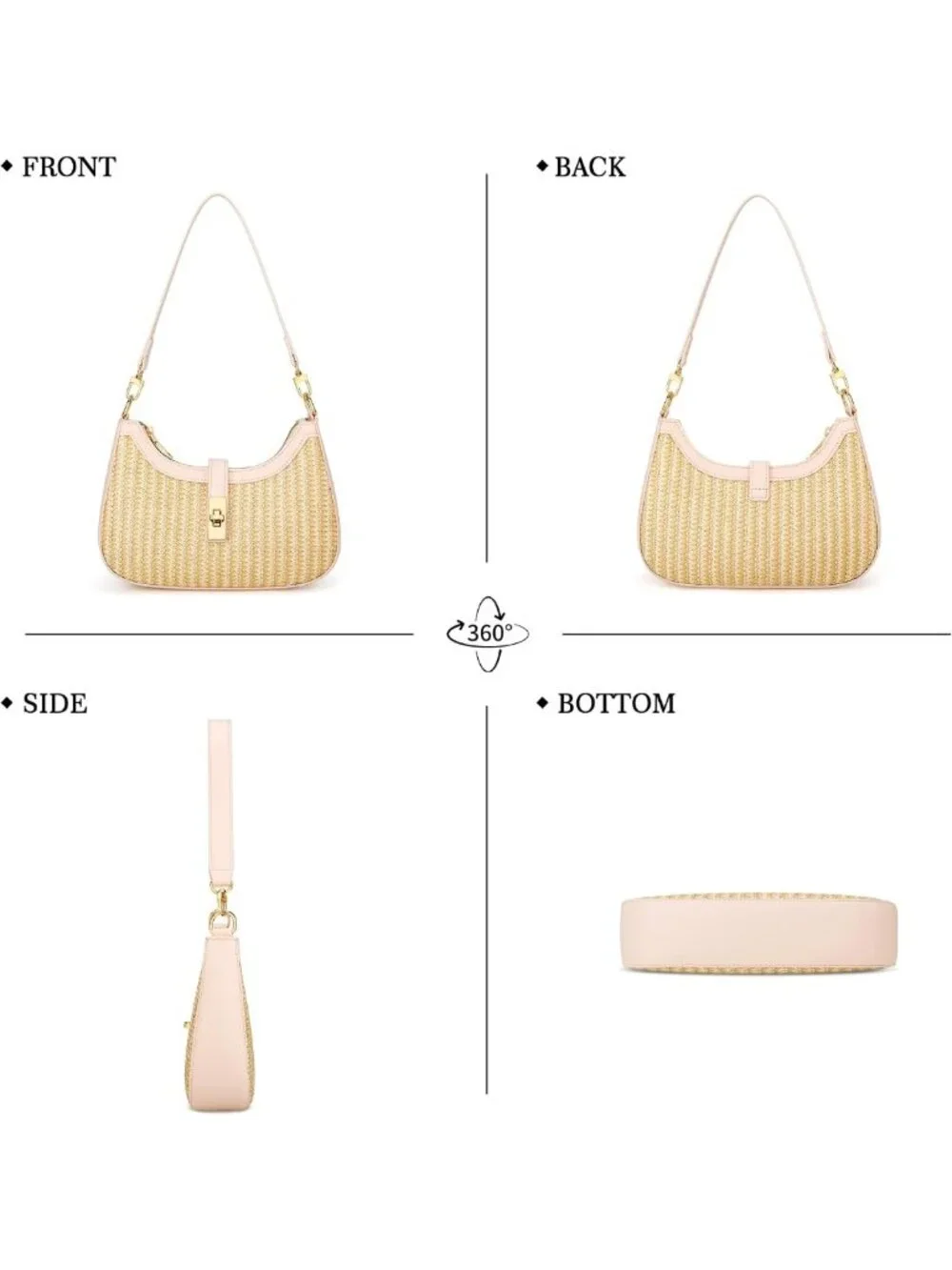 Cute Vegan Leather Hobo Shoulder Bag for Women | Stylish & Versatile Handbag